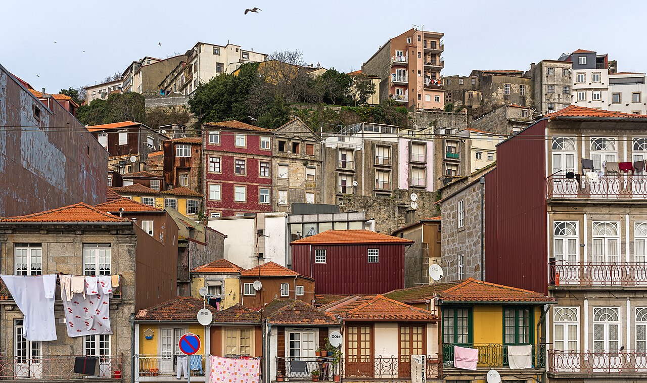 A colorful hidden street in Porto